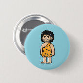 Throk Höhlenmensch Button (Vorne & Hinten)