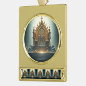 „Thron der Götter – Sitz der himmlischen Macht“ Banner-Ornament Gold (Links)