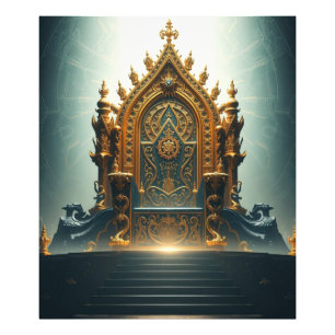 „Thron der Götter – Sitz der himmlischen Macht“ Fotodruck