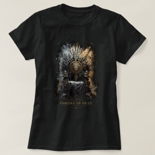 Thron des Staubes Dark Fantasy Damen T-Shirt (Design vorne)
