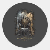 Thron des Staubes Dark Fantasy Runder Aufkleber (Vorderseite)