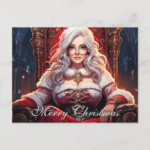 Thron-Diva – Santas heißeste Schwester Feiertagspostkarte