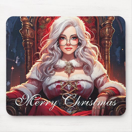 Thron-Diva – Santas heißeste Schwester Mousepad (Vorne)