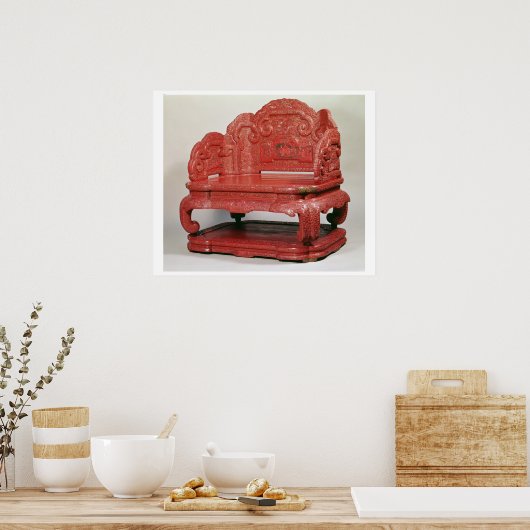 Thron von Kaiser Ch'ien Lung (1736-1795) Poster (Küche)
