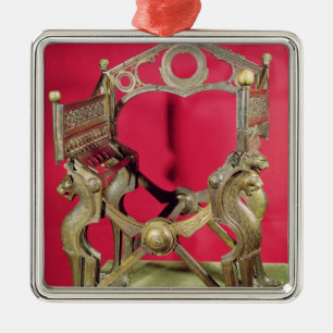 Thron von König Dagobert, Silbernes Ornament