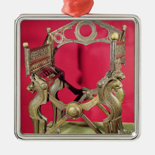 Thron von König Dagobert, Silbernes Ornament (Vorne)