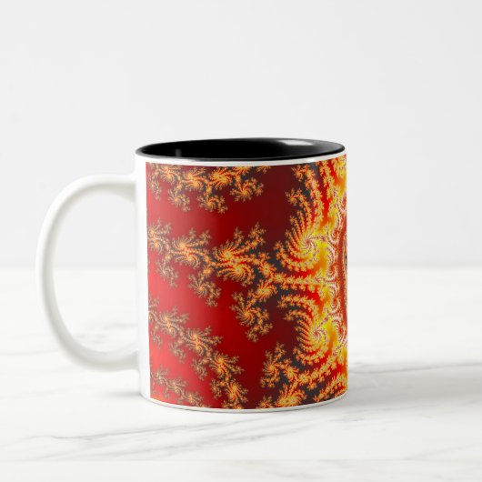 Thron von Satan - Fraktal-Tasse Zweifarbige Tasse (Links)