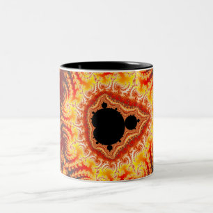 Thron von Satan - Fraktal-Tasse Zweifarbige Tasse