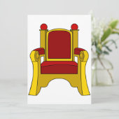 Throne Einladungen (Stehend Vorderseite)