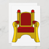 Throne Einladungen (Vorne/Hinten)