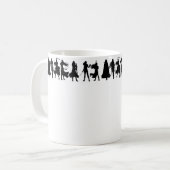 Throne Of Glass Silhouetten Kaffeetasse (Vorderseite Links)