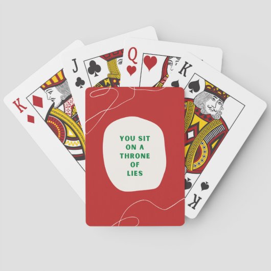 Throne of Lies Playing Card Deck Spielkarten (Rückseite)