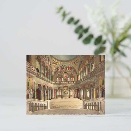 Throne Room, Schloss Neuschwanstein, Deutschland Postkarte (Stehend Vorderseite)