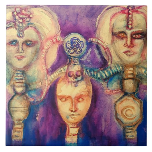 THRONE VON SILICONE FLIESE (Vorderseite)