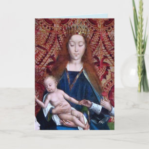 Thronende Madonna mit Kind (Detail; M 070) Karte