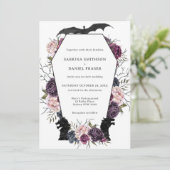 Thrones Dragon mittelalterliche gotische Hochzeits Einladung (Stehend Vorderseite)