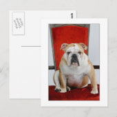 Thronhund Postkarte (Vorne/Hinten)