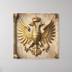 Thronsaalwächter in Gold Leinwanddruck