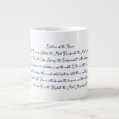 Thronvers Jumbo-Tasse (Vorderseite)