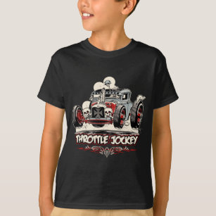 Throttle Jockey - Rockabilly Rat Rod T-Shirt