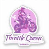 Throttle Queen Aufkleber (Vorderseite)