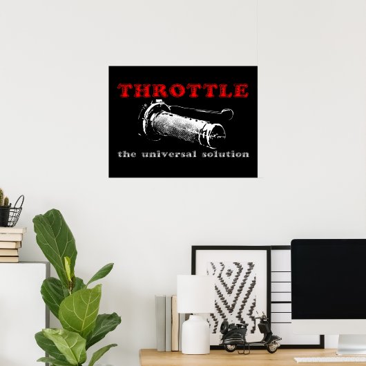 Throttle Solution Dirt Bike Motocross Poster (Heimbüro)