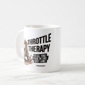 Throttle Therapy Dirt Bike Coffee Mug Kaffeetasse (Vorderseite Links)