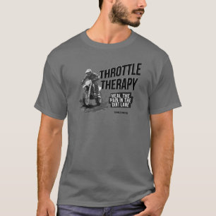 Throttle Therapy Dirt Bike T-Shirt Grau