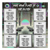 👁️ "Through the Glitch" Weirdcore Seating Chart (Vorderseite)