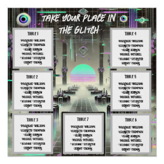 👁️ "Through the Glitch" Weirdcore Seating Chart