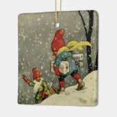 "Through the Snowstorm" von Jenny Nystrom Keramikornament (Links)