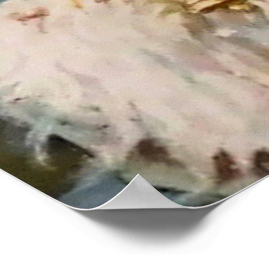 "Through the Window" von Jenny Nystrom Poster (Ecke)