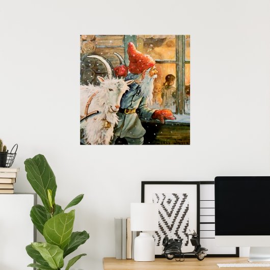 "Through the Window" von Jenny Nystrom Poster (Heimbüro)