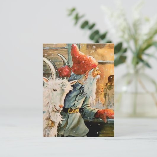 "Through the Window" von Jenny Nystrom Postkarte (Stehend Vorderseite)