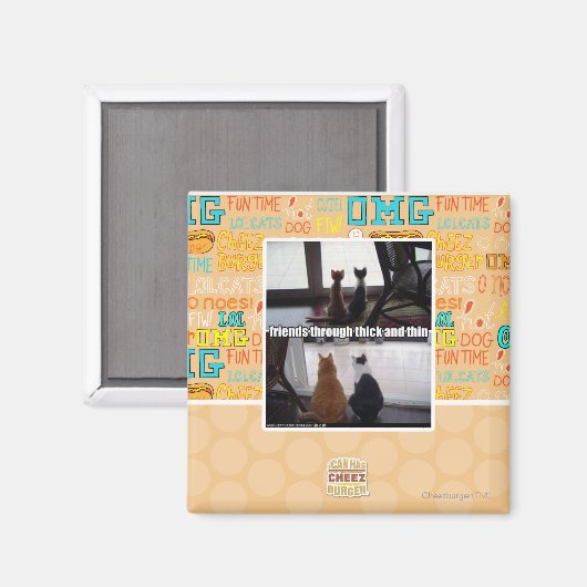 Through thick and thin magnet (Vorderseite/Rückseite)