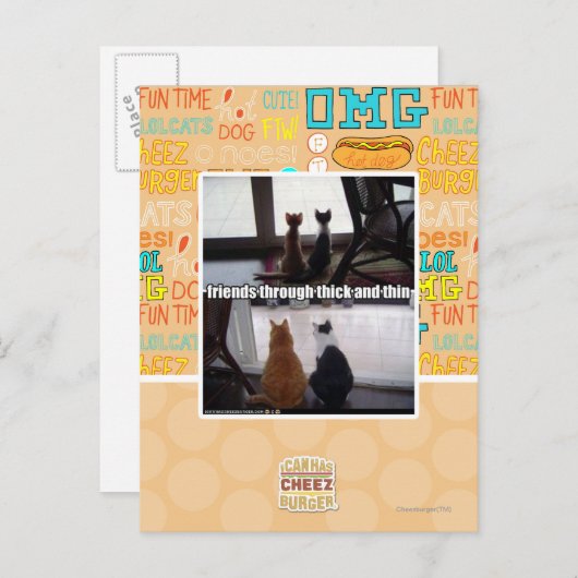 Through thick and thin postkarte (Vorne/Hinten)