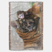 Throw Blanket/Affe und Tiger Decke (Vorderseite Vertikal)