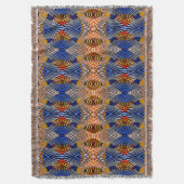 Throw Blanket/Afrikanisches Muster Decke (Vorderseite Vertikal)