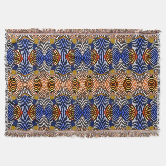 Throw Blanket/Afrikanisches Muster Decke (Vorderseite)