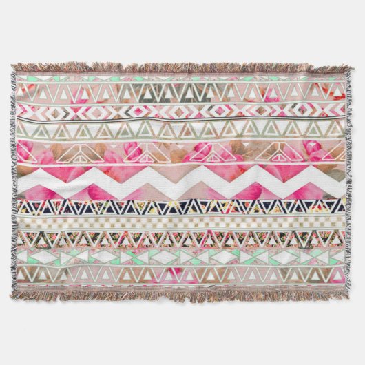 Throw Blanket/Aztec Tribal-Muster Decke (Vorderseite)