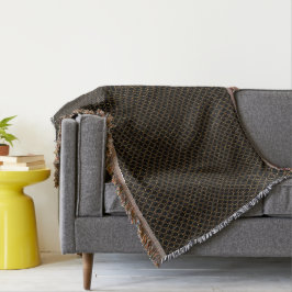 Throw Blanket-Black und Gold Decke