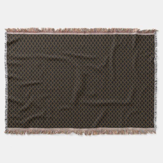 Throw Blanket-Black und Gold Decke (Vorderseite)