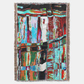Throw Blanket Collapse Reflection Abstract Design Decke (Vorderseite Vertikal)