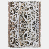 Throw Blanket Elk Antlers Decke (Vorderseite Vertikal)