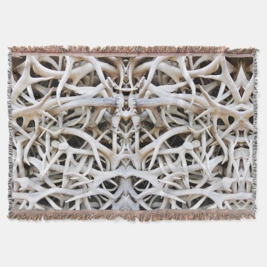 Throw Blanket Elk Antlers Decke (Vorderseite)