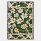 Throw Blanket Eternal Blossom Wicker Weave Throw Decke (Vorderseite Vertikal)
