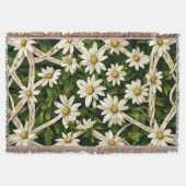 Throw Blanket  Eternal Blossom Wicker Weave Throw Decke (Vorderseite)