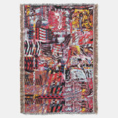 Throw Blanket – Fragmented Pulse Decke (Vorderseite Vertikal)