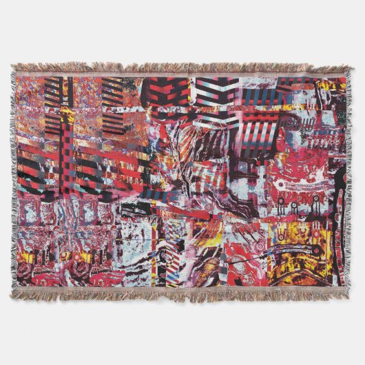 Throw Blanket – Fragmented Pulse Decke (Vorderseite)