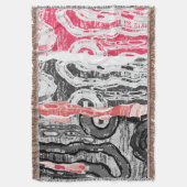 Throw Blanket – Friction Lands Abstract Design Decke (Vorderseite Vertikal)